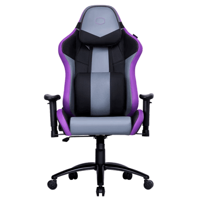 Cooler Master Caliber R3 Gaming Chair with Large Headrest, Lumbar Support, Ultra-Soft Memory Foam & Enhanced Seat Base - Purple