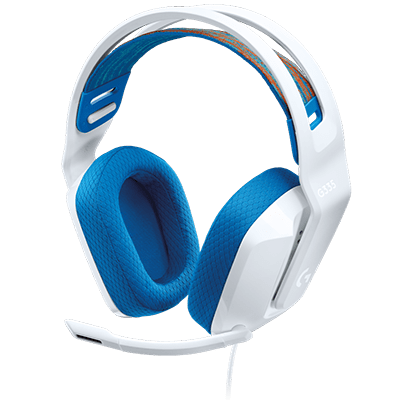 Logitech G335 Lightweight Gaming Wired Over Ear Headphones with Mic Flip to Mute 3.5Mm Audio Jack, Memory Foam Earpads, Compatible for Pc, PlayStation, Xbox, Nintendo Switch (White)