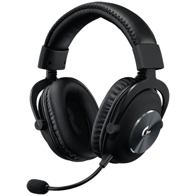 Logitech G Pro X Gaming Wired Over Ear Headphones with Mic Blue Voice DTS Headphone:X 2.0, 50Mm Pro-G Drivers, 2.0 Surround Sound for Esports Gaming, Pc/Ps/Xbox/Vr/Nintendo Switch - (Black)