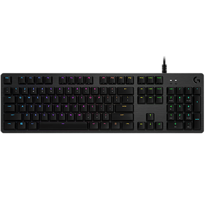 Logitech G 512 RGB Backlit Mechanical Wired Gaming Keyboard with GX Blue Clicky Key Switches (Carbon)