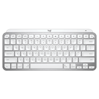 Logitech MX Keys Mini for Mac Minimalist Wireless Illuminated Keyboard, Compact, Bluetooth, Backlit Keys, USB-C, Tactile Typing, Compatible with Apple macOS, iPAd OS, Metal Build-Pale Grey