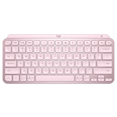 Logitech MX Keys Mini Minimalist Wireless Illuminated Keyboard, Compact, Bluetooth, Backlit, USB-C, Compatible with Apple macOS, iOS, Windows, Linux, Android, Metal Build-Rose