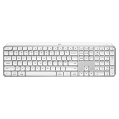 Logitech MX Keys S Wireless Keyboard, Low Profile, Fluid Precise Quiet Typing, Programmable Keys, Backlighting, Bluetooth, USB C Rechargeable, for Windows PC, Linux, Chrome, Mac - Pale Grey