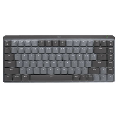 Logitech Mx Mechanical Mini Wireless Illuminated Keyboard, Linear Switches, Backlit, Bluetooth, USB-C, Macos, Windows, Linux, iOS, Android, Metal