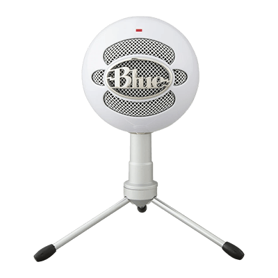 Blue Snowball USB Microphone for Recording, Streaming, Podcasting, Gaming on PC and Mac, Condenser Mic with Cardioid and Omnidirectional Pickup Patterns, and Stylish Retro Design - Textured White