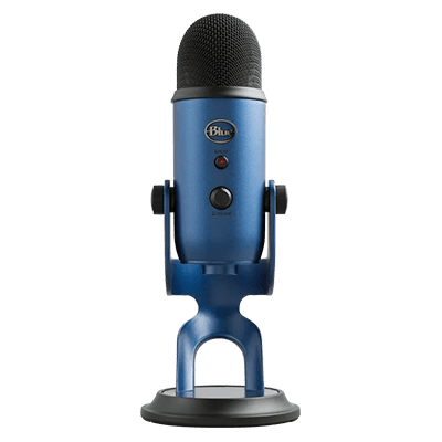 Blue Yeti USB Microphone for Recording, Streaming, Gaming, Podcasting on PC and Mac, Condenser Mic for Laptop or Computer with Blue VO!CE Effects, Adjustable Stand, Plug and Play - Midnight Blue