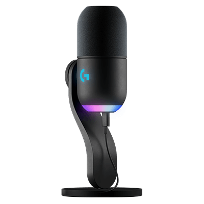 Logitech G Yeti GX Dynamic RGB Gaming Microphone with LIGHTSYNC, USB Mic for Streaming, Supercardioid, USB Plug and Play for PC/Mac - Black