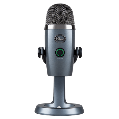 Blue Microphones Yeti Nano Premium USB Microphone for Recording,Streaming,Gaming,Podcasting On Pc and Mac,Condenser Mic with Blue Vo!Ce Effects,Cardioid and Omni,No-Latency Monitoring-Shadow Grey