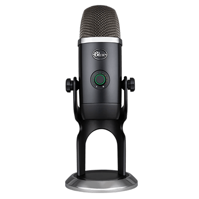 Blue Yeti X Professional Condenser USB Microphone for Recording, Streaming, Gaming, Podcasting on PC and Mac, Desktop Mic with High-Res Metering, LED Lighting, Blue VO!CE Effects