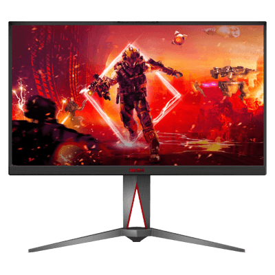 27" AOC Ag275Fs Gaming Monitor - Fhd,360Hz Refresh Rate,0.5Ms Response Time,Amd Freesync Premium,Height Adjustable,Frameless Design,Displayhdr 400,Light Fx,Fast IPS,USB Hub(3.2),Speakers,Black