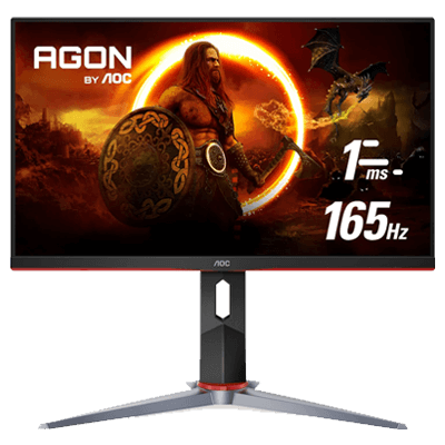 27" AOC Q27G2S Gaming Monitor, QHD 2K 2560x1440, 165Hz 1ms, G-SYNC Compatible, Height Adjustable, 3-Year Zero-Bright-dot,Black