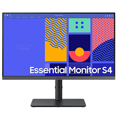 Samsung 24-inch Full HD IPS Panel, Borderless Display, Height Adjustable Stand, Eye Saver Mode & Flicker Free Monitor, AMD Free Sync, Response Time 4 ms, 100 Hz Refresh Rate