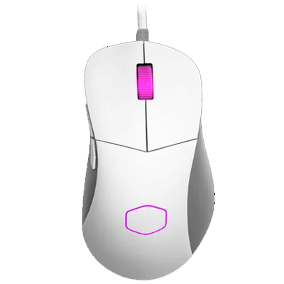 Cooler Master MM730 Gaming Mouse - White | Light Weight 48 Grams | Wired Mouse | 16000 DPI | Optical Sensor | RGB Mouse