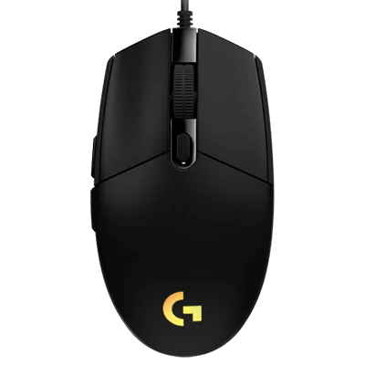 Logitech G102 USB Light Sync Gaming Mouse with Customizable RGB Lighting, 6 Programmable Buttons, Gaming Grade Sensor, 8K DPI Tracking, 16.8mn Color, Light Weight - Black