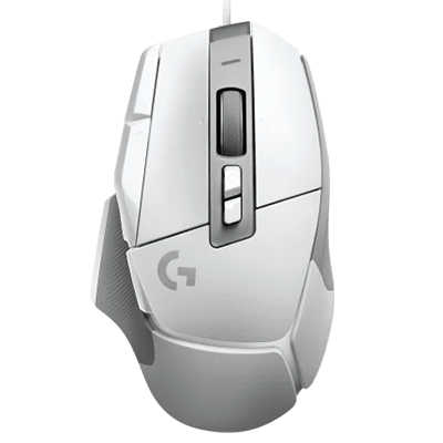 Logitech G502 X Wired Gaming Mouse - LIGHTFORCE Hybrid Optical-Mechanical Primary switches, Hero 25K Gaming Sensor, Compatible with PC/macOS/Windows - White