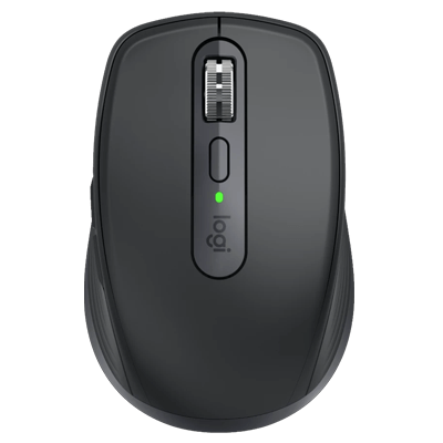 Logitech MX Anywhere 3S Compact Wireless Mouse, Fast Scrolling, 8K DPI Any-Surface Tracking, Quiet Clicks, Programmable Buttons, USB C, Bluetooth, Windows PC, Linux, Chrome, Mac - Graphite