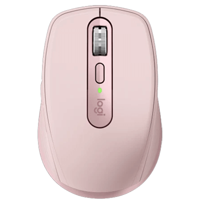 Logitech MX Anywhere 3S Compact Wireless Mouse, Fast Scrolling, 8K DPI Any-Surface Tracking, Quiet Clicks, Programmable Buttons, USB C, Bluetooth, Windows PC, Linux, Chrome, Mac - Rose