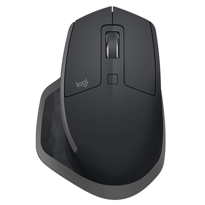 Logitech MX Master 2S Bluetooth Edition Wireless Mouse, Multi-Surface, Hyper-Fast Scrolling, Ergonomic, Rechargeable, Connects Up to 3 Mac/PC Computers