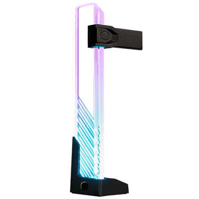 Cooler Master ARGB GPU Support Bracket, Edge-Lit ARGB Tempered Glass, Universal GPU Bracket